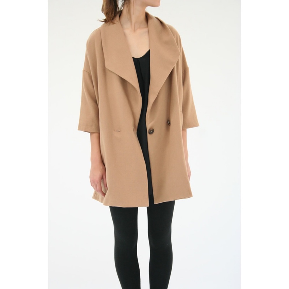 Ali Golden Camel Wool Coat - O/S